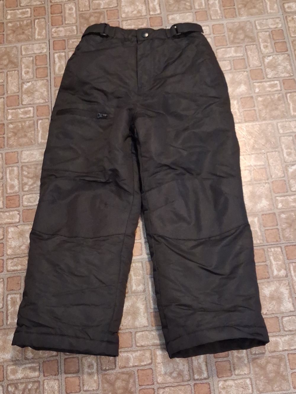 Swiss Tech Kids Black Puffer Ski Pants Size 8